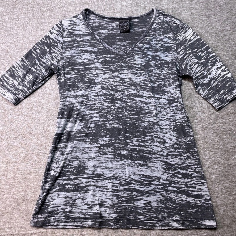 Vintage Sledge Shirt USA Womens Medium Top Boho Med Biker 2000s Y2K Tie Dye